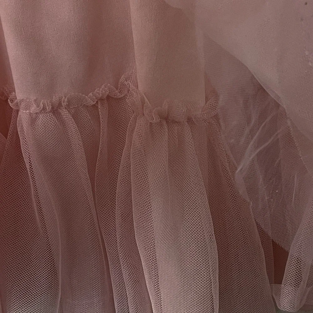 Btween Girls Sz 6 Ballerina Dress Princess Fairy‎ Ivory Pink Velvet Mesh Sparkle